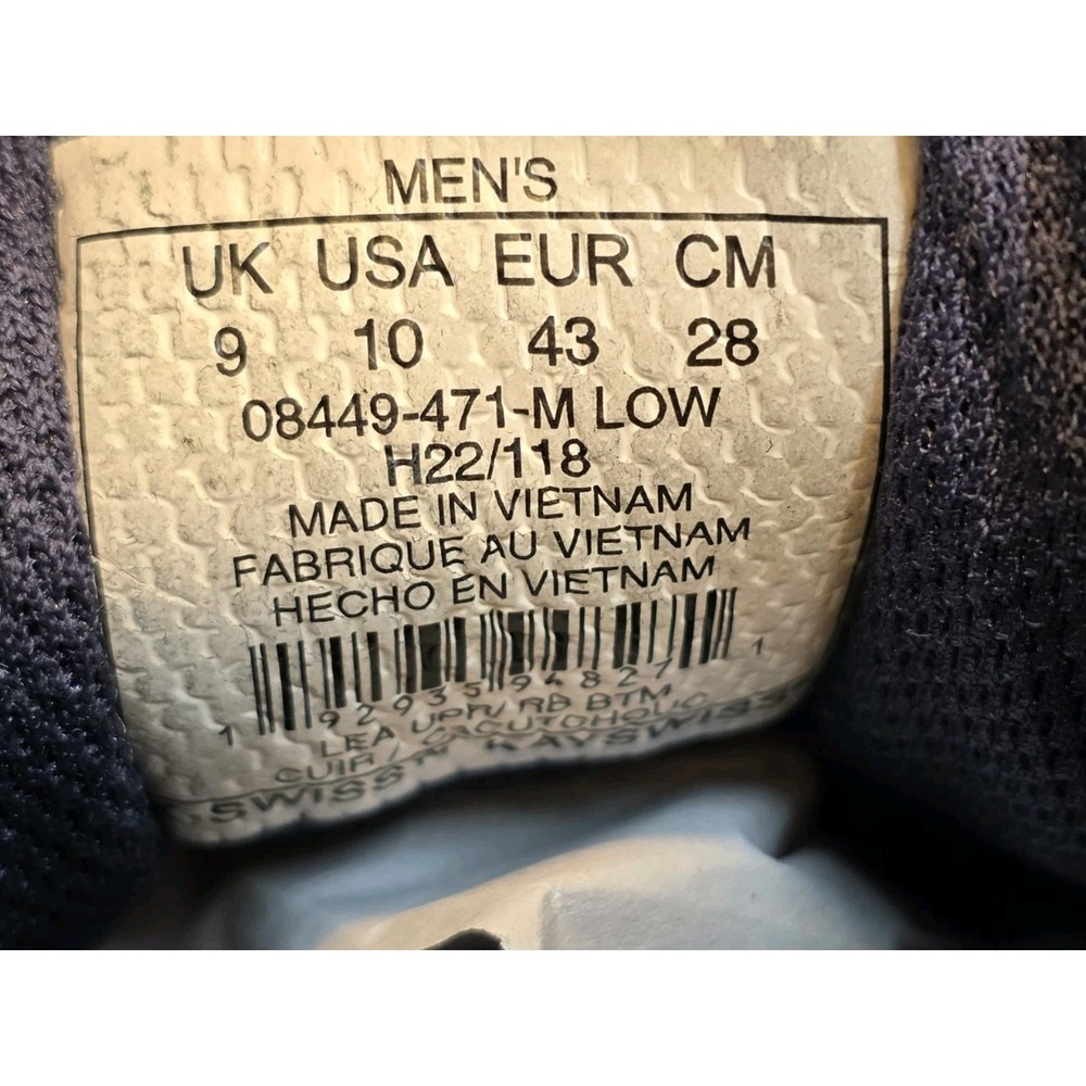 Mens Size 10 K-Swiss Court Casper Tennis Sneakers Navy Blue - Picture 9 of 10
